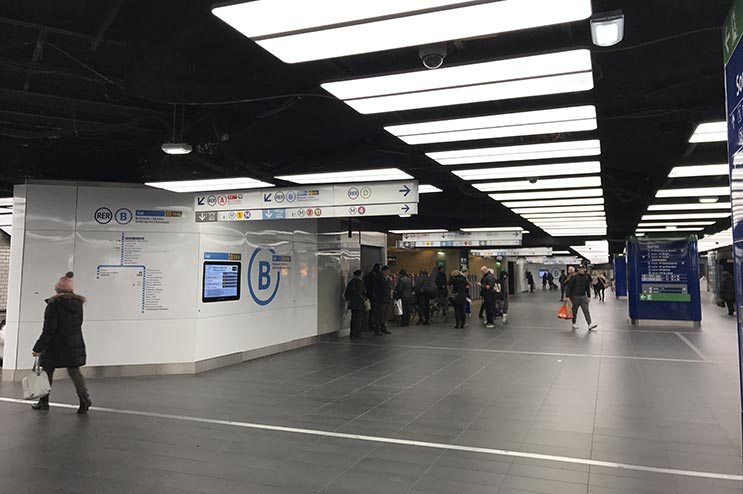 signalétique en émail Chatelet Paris RATP